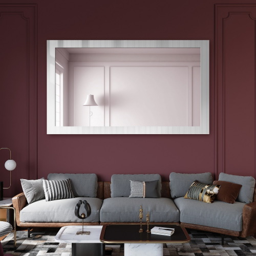 Dekorativno pravokutno ogledalo na ornamentalnom staklu Visiosun Classic - CLARITY