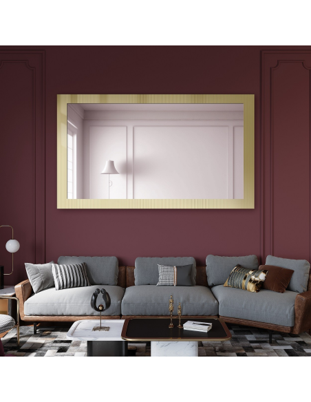Dekorativno pravokutno ogledalo na ornamentalnom staklu Visiosun Classic - CLARITY