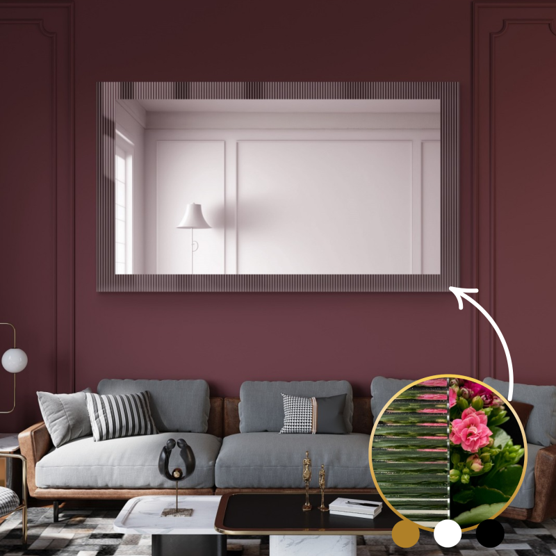 Dekorativno pravokutno ogledalo na ornamentalnom staklu Visiosun Classic - CLARITY Dekorativno pravokutno ogledalo na ornamentalnom staklu Visiosun Classic - CLARITY
