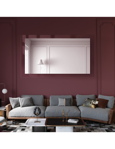 Dekorativno pravokutno ogledalo na ornamentalnom staklu Visiosun Classic - CLARITY
