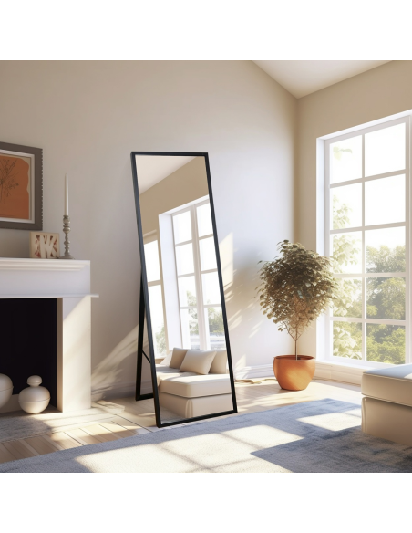 Samostojeće ogledalo za garderobu u tankom drvenom okviru - 3005 - boja okvira po izboru