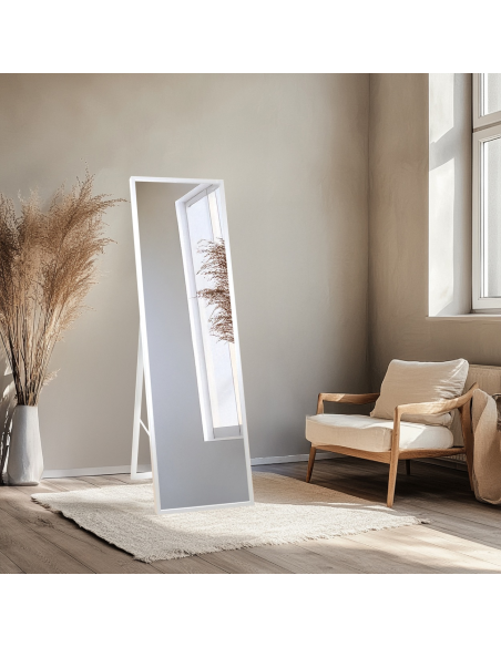 Samostojeće ogledalo za garderobu u tankom drvenom okviru - 3005 - boja okvira po izboru