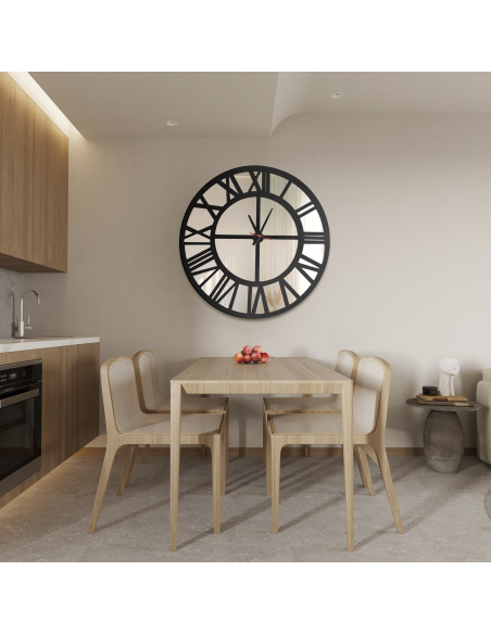Loft zidni sat ogledalo - ORES - boja okvira po izboru