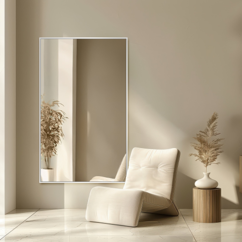 Pravokutno ogledalo u minimalističkom zlatnom okviru - 1201 - boja okvira po izboru