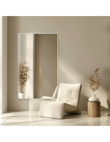 Pravokutno ogledalo u minimalističkom zlatnom okviru - 1201 - boja okvira po izboru