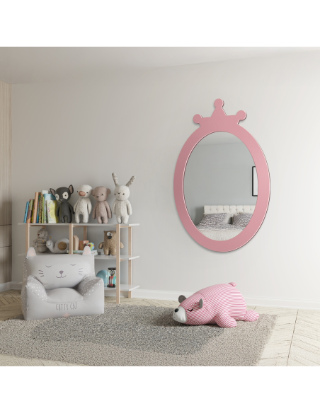Dekorativno zidno ogledalo za djecu u MDF okviru - PRINCEZA