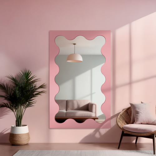 Nepravilno ogledalo u MDF okviru - BLOBS PRISM