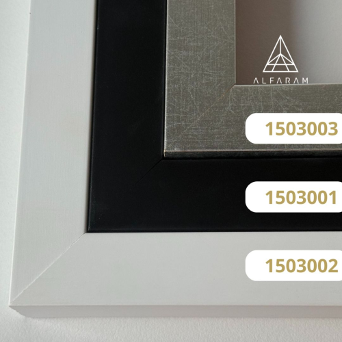 Ogledalo u crnom okviru s pozadinskim osvjetljenjem - 1503 LED III - boja okvira po izboru