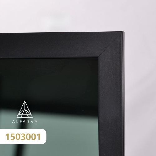 Ogledalo u crnom okviru s pozadinskim osvjetljenjem - 1503 LED II - boja okvira po izboru