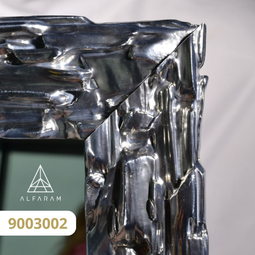 Elegantno zidno ogledalo u srebrnom okviru s antiknom ogledalom – CLAUDE SILVER