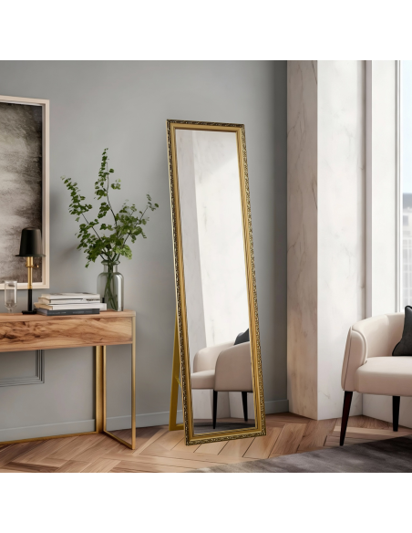 Samostojeće ogledalo u ukrasnom drvenom okviru - 4001 - boja okvira po izboru