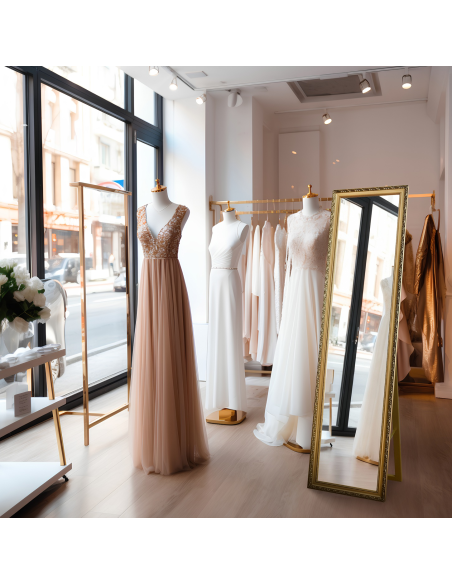 Samostojeće ogledalo u ukrasnom drvenom okviru - 4001 - boja okvira po izboru