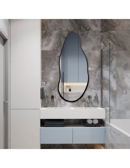 Ogledalo organskog oblika u okviru - BARYT U OKVIRU