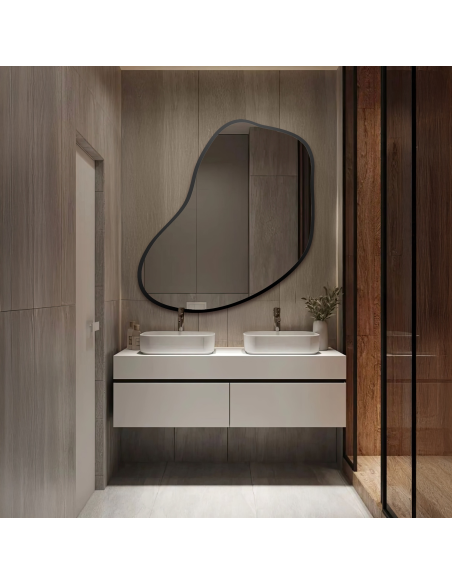 Ogledalo organskog oblika u okviru - KWARC U OKVIRU