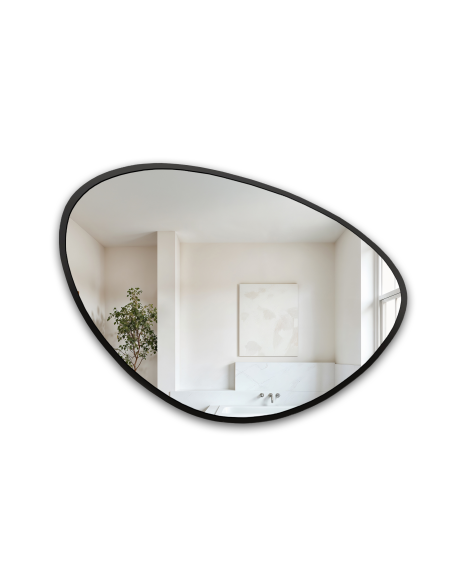 Ogledalo nepravilnog oblika u okviru - OBSIDIAN U OKVIRU