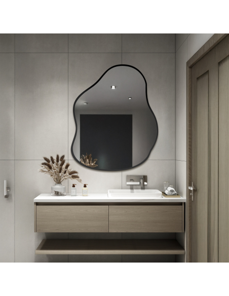 Ogledalo organskog oblika u okviru - STONE U OKVIRU