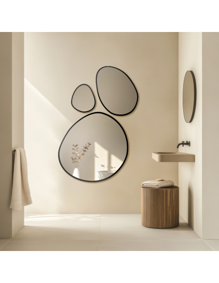 Set od tri organska ogledala u okviru - OPALITE U OKVIRU