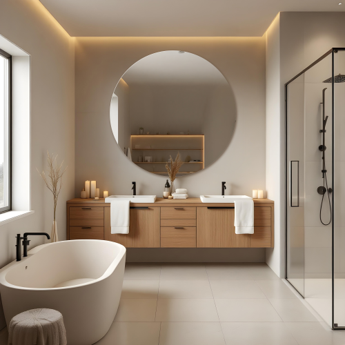 Okruglo polirano kupaonsko ogledalo - KRUG