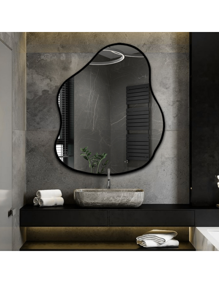 Ogledalo organskog oblika u okviru - STONE U OKVIRU