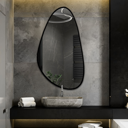 Ogledalo nepravilnog oblika u okviru - OKVIR SYDERITE