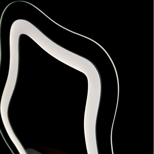 Kozmetičko ogledalo s pjeskarenim pozadinskim osvjetljenjem - FLOW LED PETITE