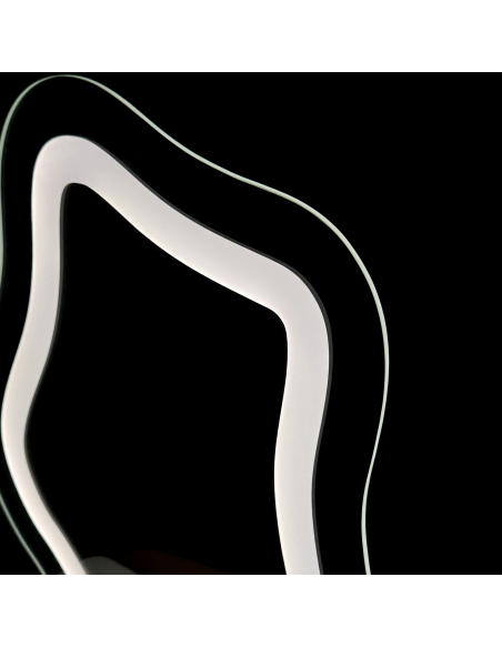 Kozmetičko ogledalo s pjeskarenim pozadinskim osvjetljenjem - FLOW LED PETITE