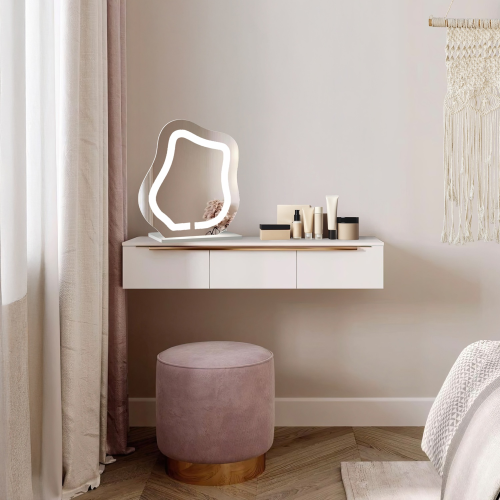 Kozmetičko ogledalo s pjeskarenim pozadinskim osvjetljenjem - FLOW LED PETITE