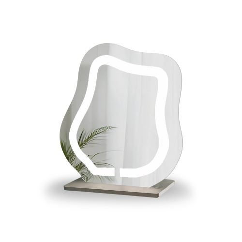 Kozmetičko ogledalo s pjeskarenim pozadinskim osvjetljenjem - FLOW LED PETITE