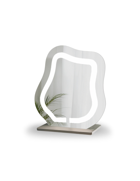 Kozmetičko ogledalo s pjeskarenim pozadinskim osvjetljenjem - FLOW LED PETITE