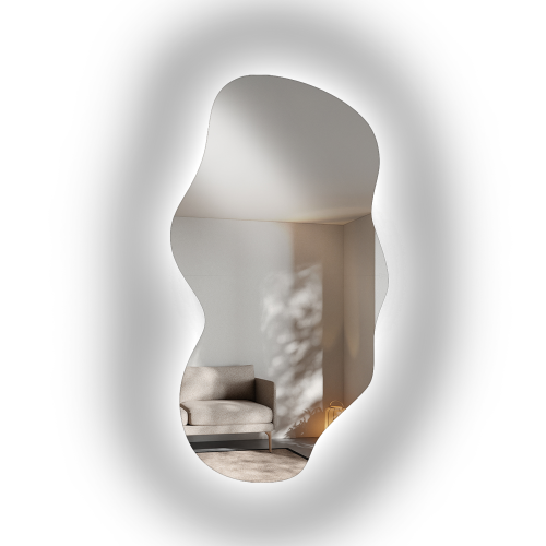 Ogledalo organskog oblika s pozadinskim osvjetljenjem - VERALUCE LED