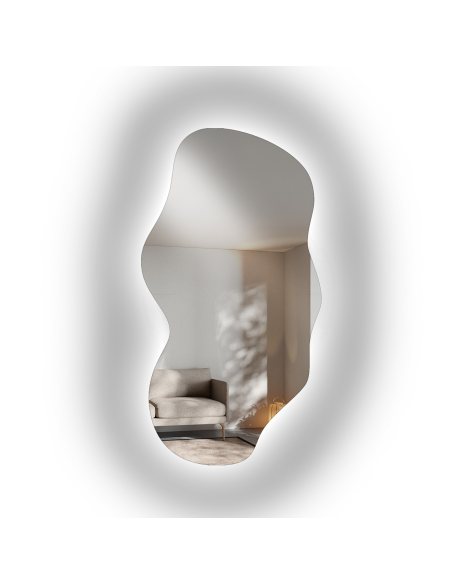 Ogledalo organskog oblika s pozadinskim osvjetljenjem - VERALUCE LED