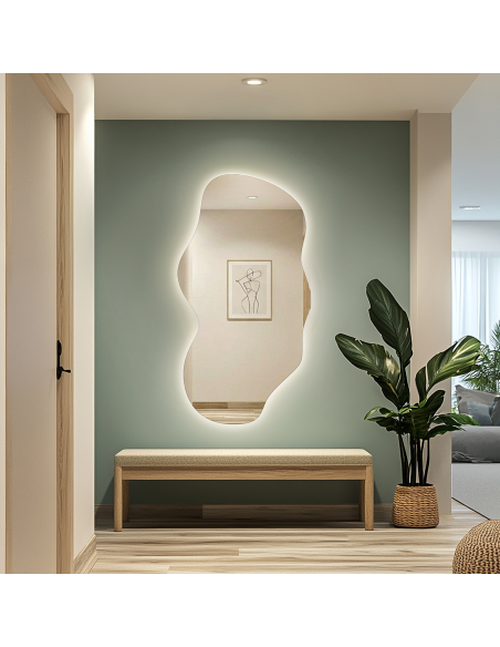 Ogledalo organskog oblika s pozadinskim osvjetljenjem - VERALUCE LED