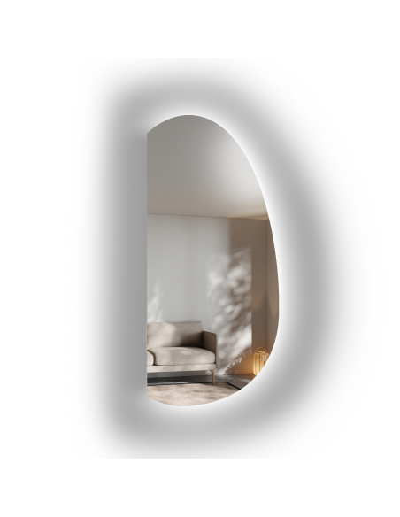 Ogledalo organskog oblika i pozadinskog osvjetljenja – TURMALIN LED