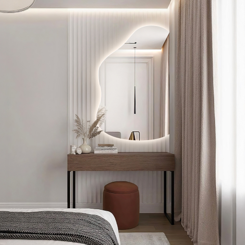 Organsko ogledalo sa zakošenom stranom i LED pozadinskim osvjetljenjem - STONE LED BEVELLED SIDE