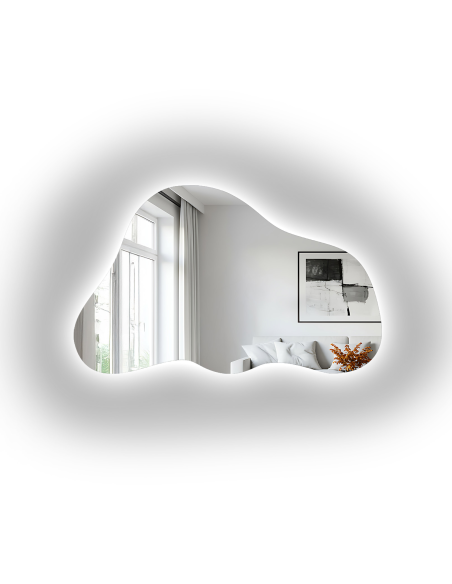 Nepravilno ogledalo s pozadinskim osvjetljenjem - PEBBLE LED