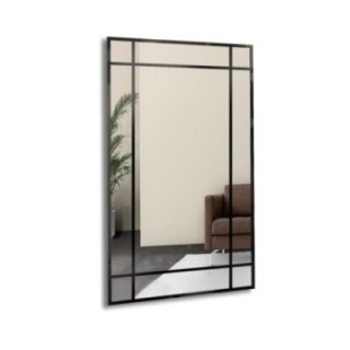 Loft ogledalo u obliku prozora - DEMETER - boja okvira po izboru