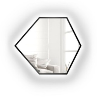 Ogledalo geometrijskog oblika u okviru s osvjetljenjem - GEOME U OKVIRU LED