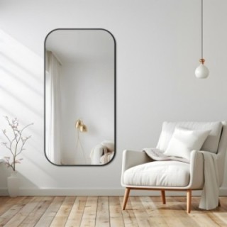 Ogledalo u crnom MDF SLIM okviru - GERDA - boja okvira po izboru