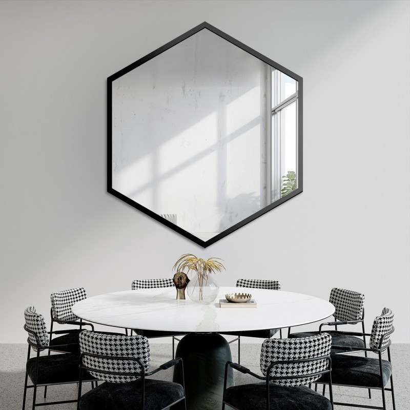 Ogledalo geometrijskog oblika u okviru - HEXA U OKVIRU