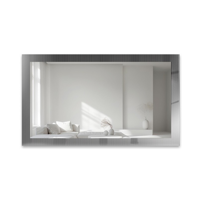 Dekorativno pravokutno ogledalo na ornamentalnom staklu Visiosun Classic - LUXORA CLARITY