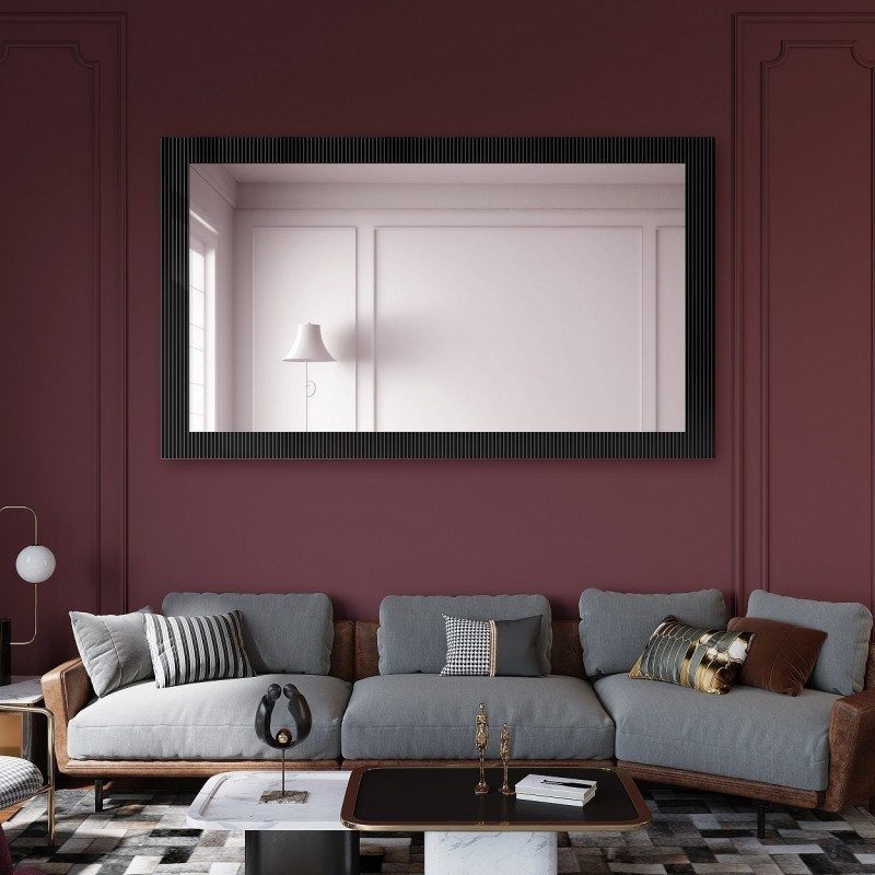 Dekorativno pravokutno ogledalo na ornamentalnom staklu Visiosun Classic - LUXORA CLARITY