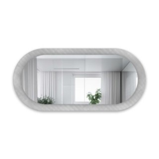 Dekorativno ovalno ogledalo na ornamentalnom staklu Master Soft - LUXORA VESPER