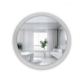 Dekorativno okruglo ogledalo na ornamentalnom staklu Master Flex - LUXORA FROSTED
