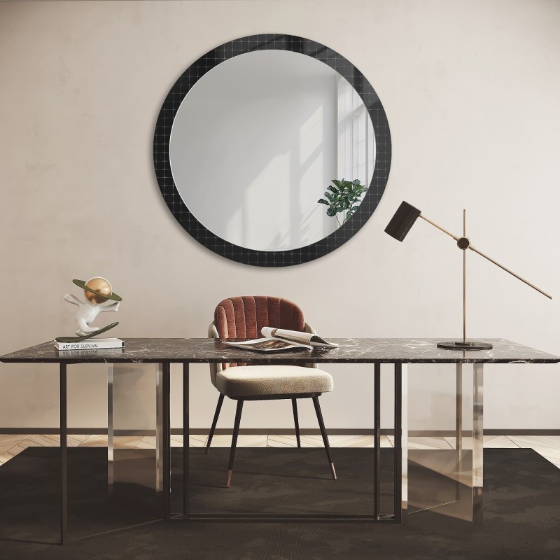 Dekorativno okruglo ogledalo na ornamentalnom staklu Master Flex - LUXORA FROSTED