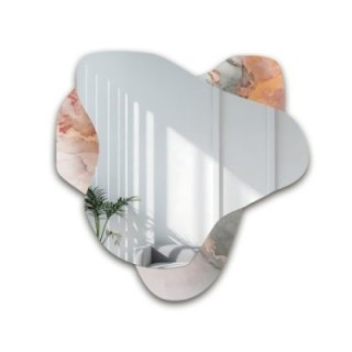 Nepravilno ogledalo na ružičastom mramoru – MARBLE FIORATO