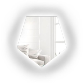 Ogledalo geometrijskog oblika s osvjetljenjem – PENTA LED