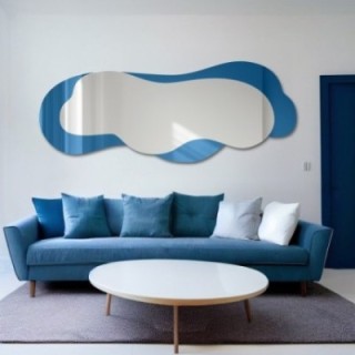 Nepravilno plavo ogledalo - SKYLINE BLUE