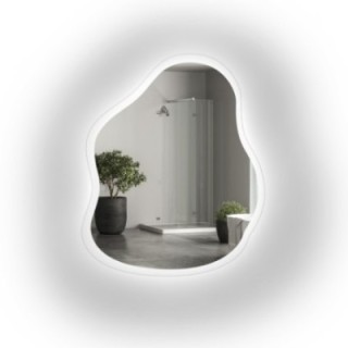 Ogledalo organskog oblika na float staklu s pozadinskim osvjetljenjem - STONE GLASS LED