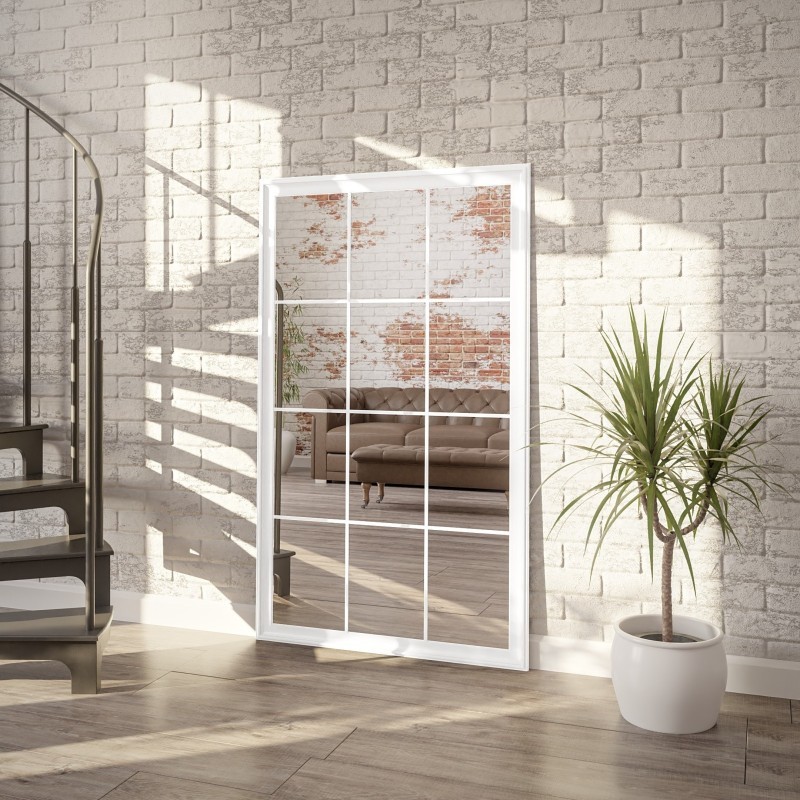 Loft ogledalo u obliku prozora - TELIMENA - boja okvira po izboru