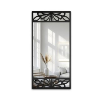 Pravokutno ogledalo s ukrasnim izrezima u dekoru od MDF-a - VERONELLE SERENEO 100x200